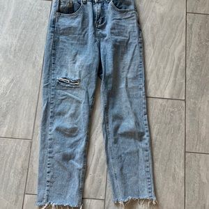Mom jeans, unmarked brand size 26